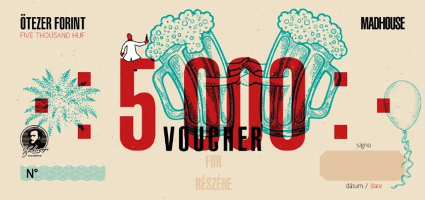 5000 Ft értékű voucher